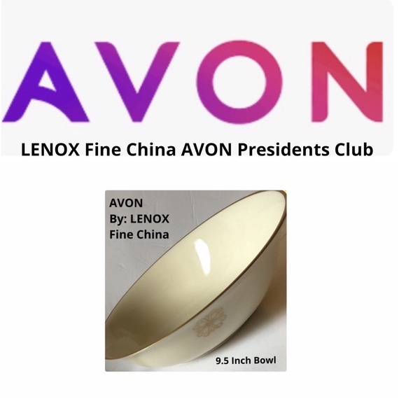LINOX Fine China for AVON Presidents Club 9.5 inch Bowl. Collectable. - Picture 1 of 7